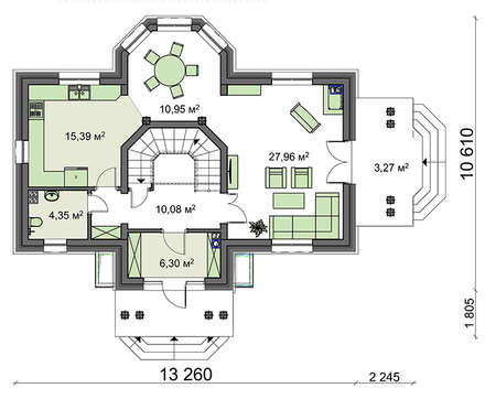 Проект дома 4m1442 план