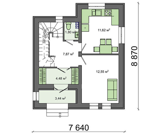 Проект дома 4m5104 план