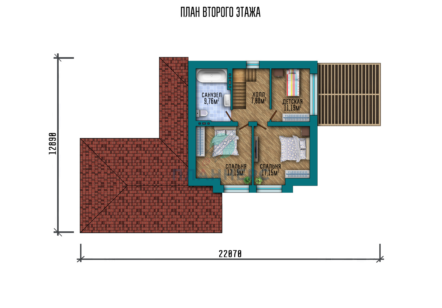 Проект дома Планнерс 123-188-1МПГ план
