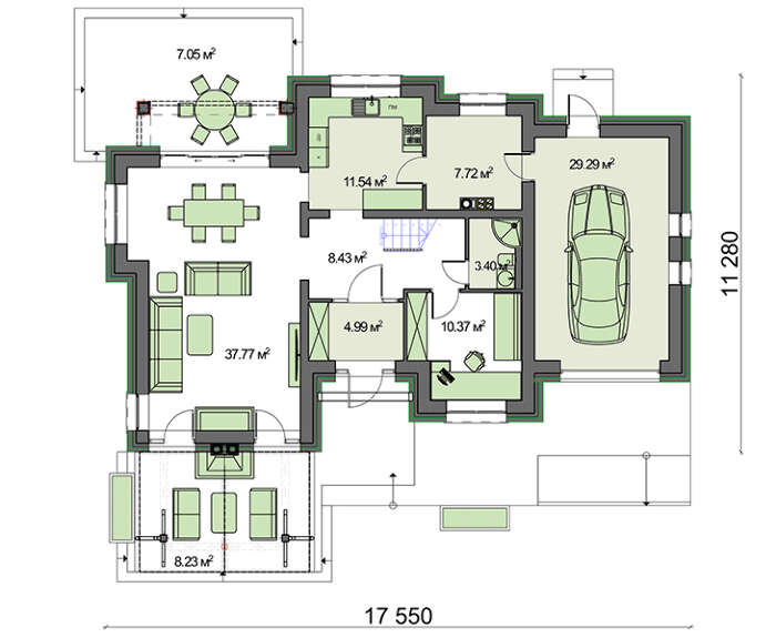 Проект дома 4m523 план