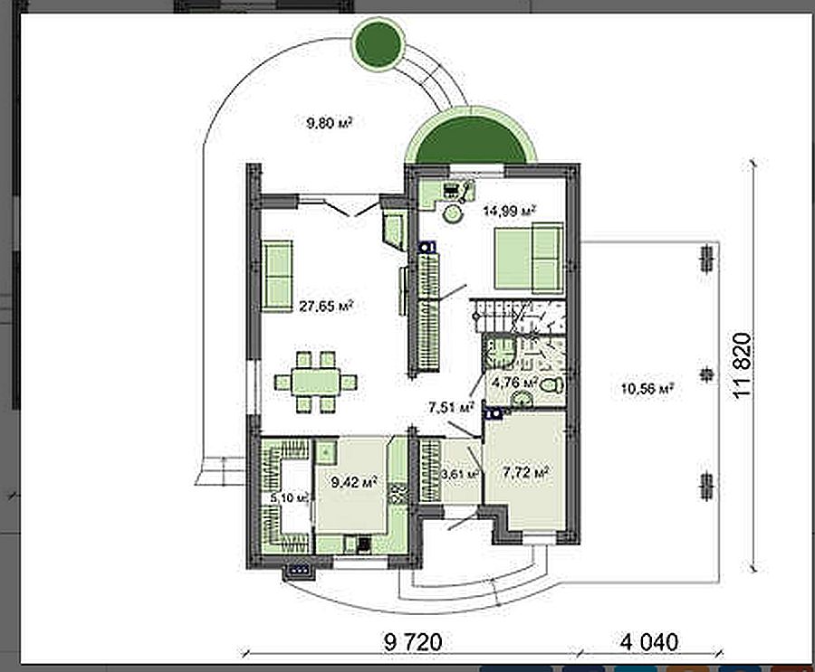 Проект дома 158 кв.м // Артикул R-53 план