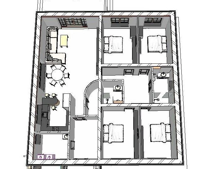 Готовый проект дома 164 кв.м // Артикул R-30 план