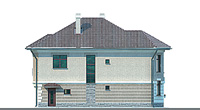 Проект бетонного дома 52-12 фасад