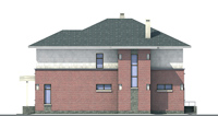 Проект бетонного дома 52-45 фасад
