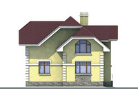 Проект бетонного дома 52-59 фасад
