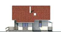 Проект бетонного дома 53-12 фасад