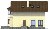 Проект бетонного дома 53-40 фасад