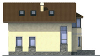 Проект бетонного дома 53-40 фасад