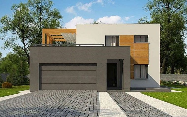Готовый проект дома 110 кв.м // Артикул R-24 фасад