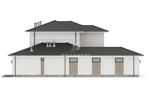 Проект дома Планнерс 300-200-2Г фасад