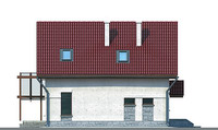 Проект бетонного дома 54-10 фасад