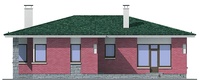 Проект бетонного дома 54-55 фасад