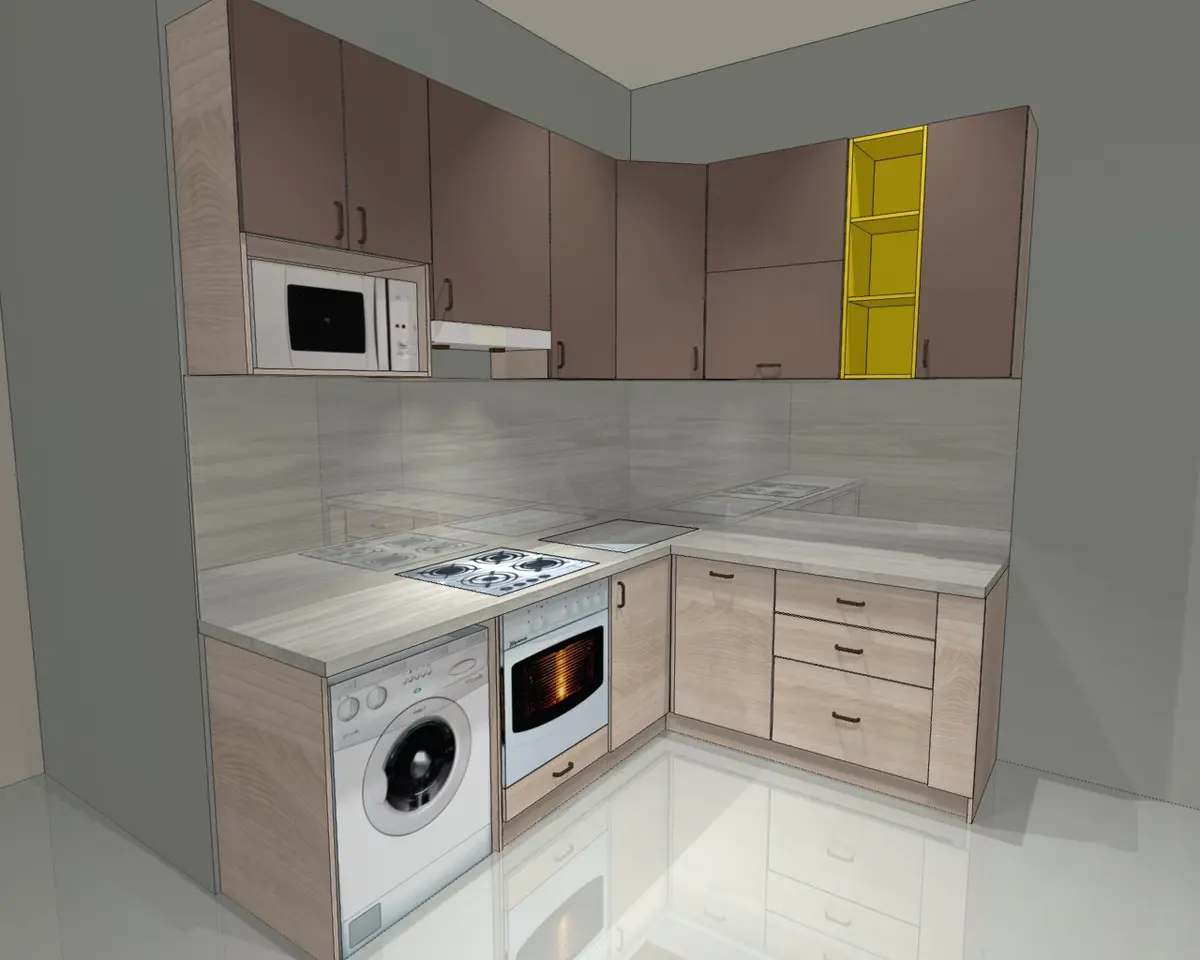 Кухня в Брежневке от Premier Garden 7