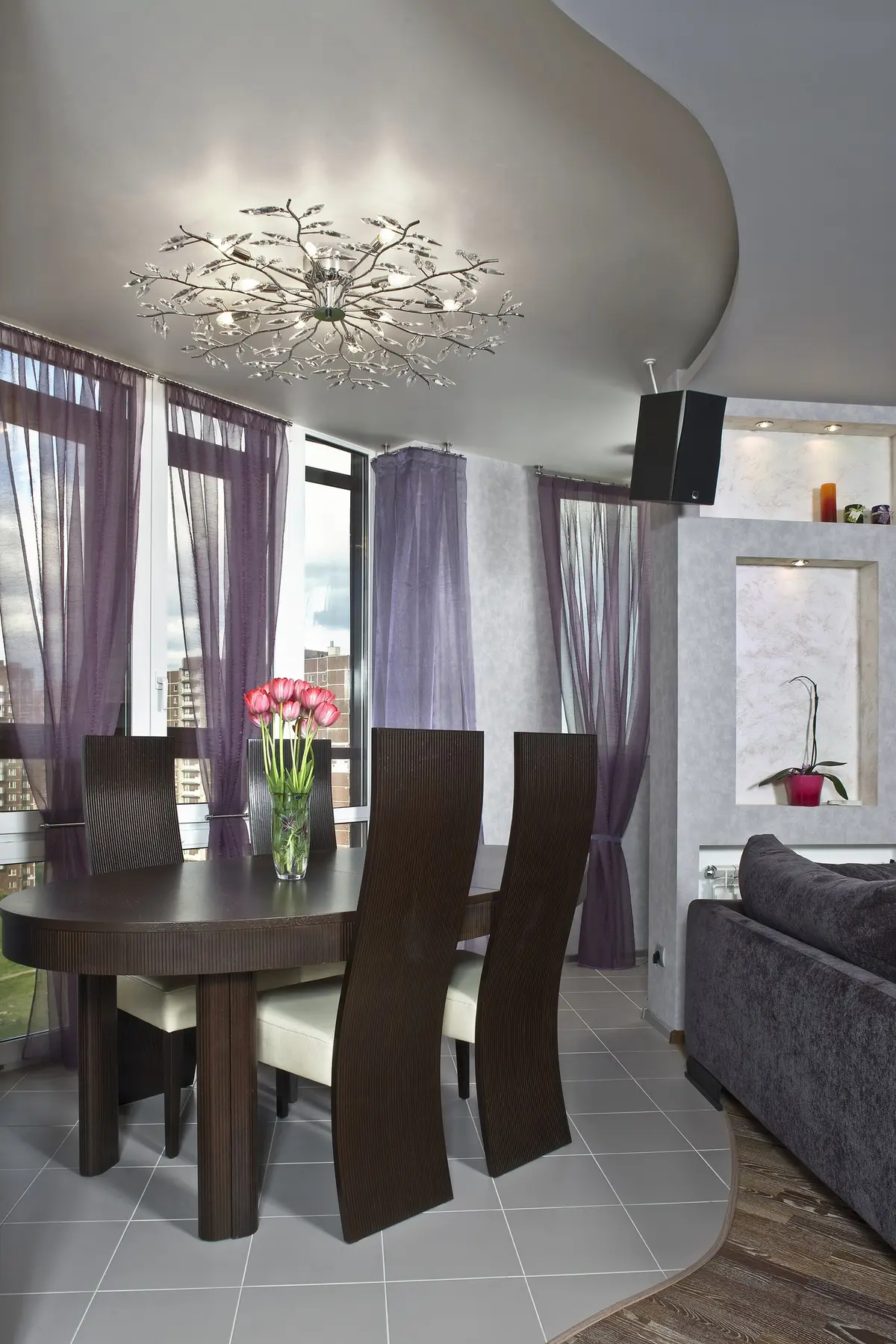 Кухня-гостиная на Новоколомяжском пр. 1