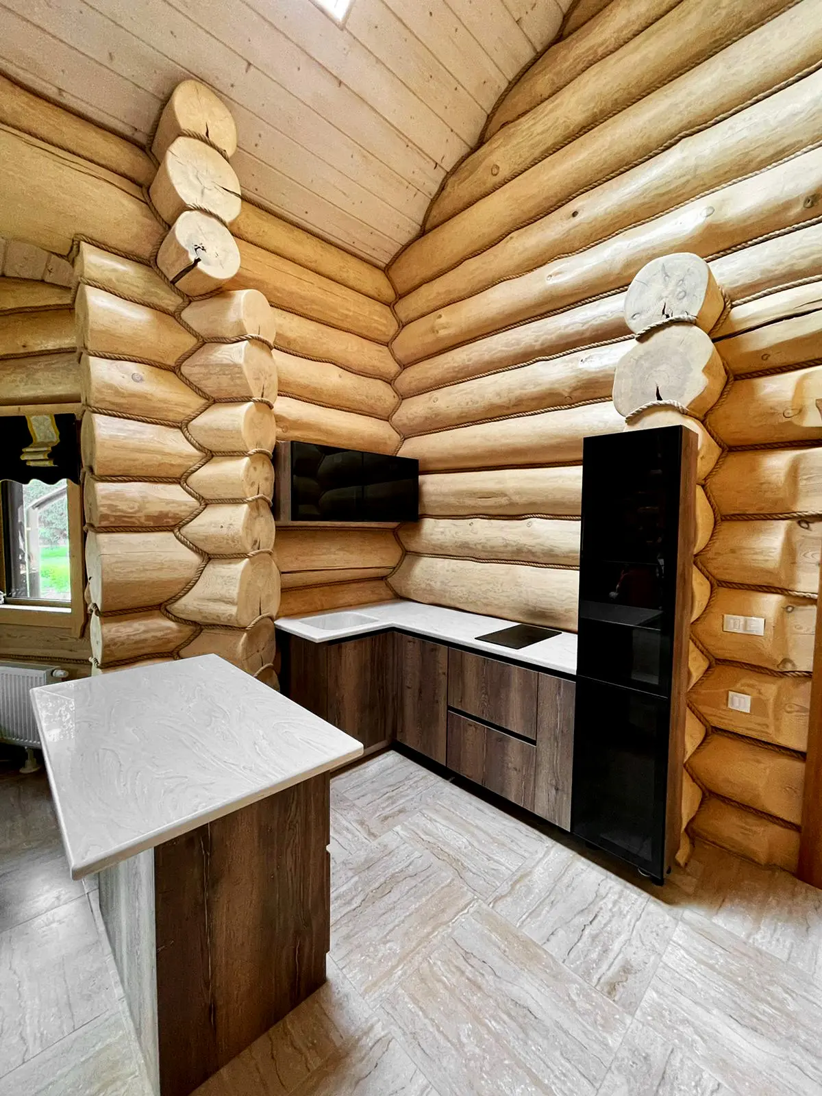 Столешница и кухонный остров из камня Grandex 1