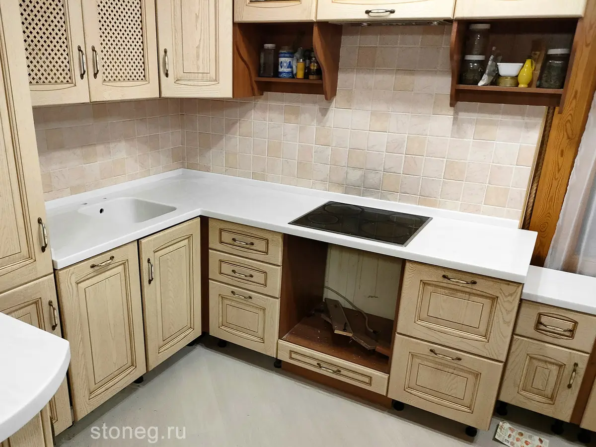 Комплект столешниц для кухни из искусственного камня 1