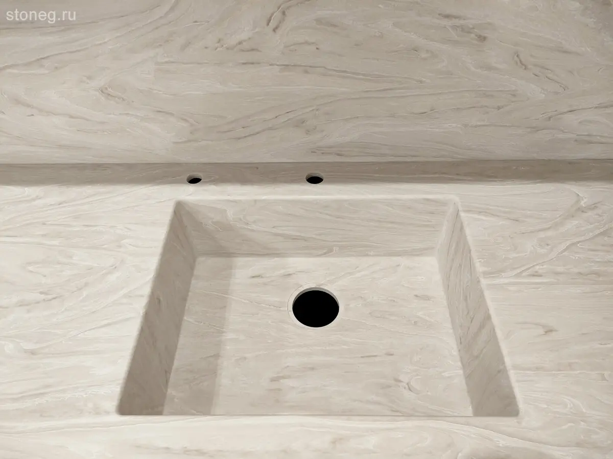 Grandex Marble: кухонная столешница, барная стойка, мойка, стеновые панели 2