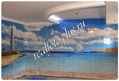 Фотоплитка для бассейнов