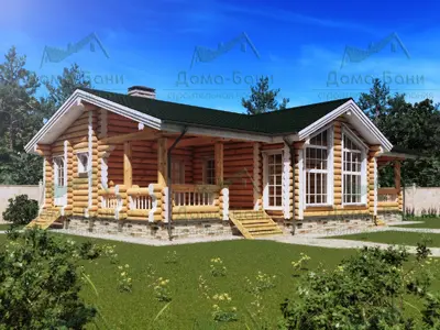 ДОМ-БАНЯ ИЗ БРЕВНА 110