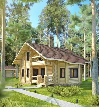 ДОМ ИЗ БРЕВНА 130.1