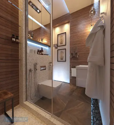 Туалет 4 кв. м в современном стиле