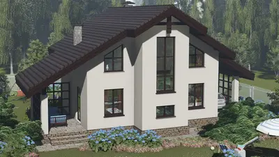 Коттедж Светлый 106 м2 с 4 спальнями