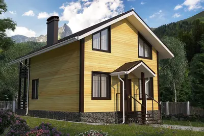 Проект каркасного дома 86 кв.м // Артикул АС-178
