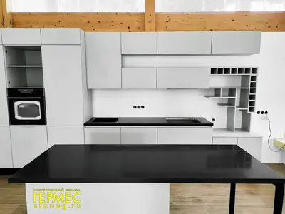 Столешница с мойкой и кухонный остров из искусственного камня Hanex