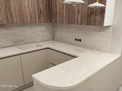 Grandex Marble: кухонная столешница, барная стойка, мойка, стеновые панели