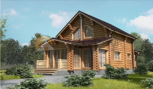 Дом 155.95 м2 10.5х15.3 по проекту АЗАТСКИЙ