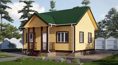 Готовый проект дома 60 кв.м // Артикул R-4