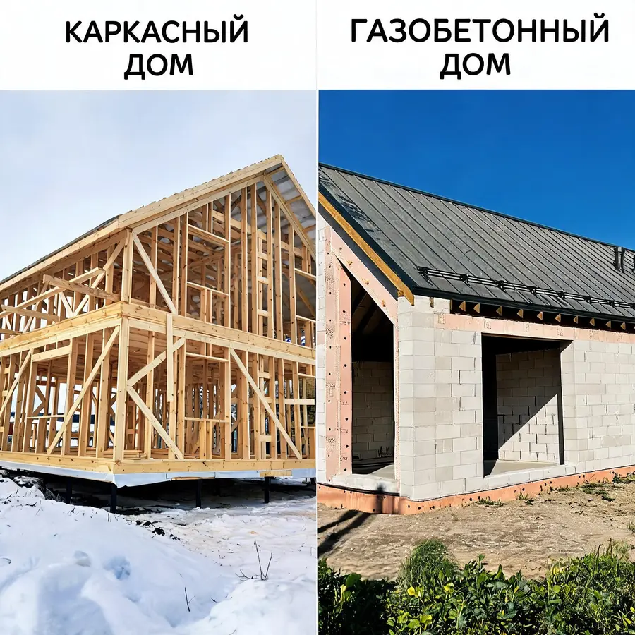 Каркасный или газобетонный дом: сравнительный анализ для Ленобласти - Фото 1