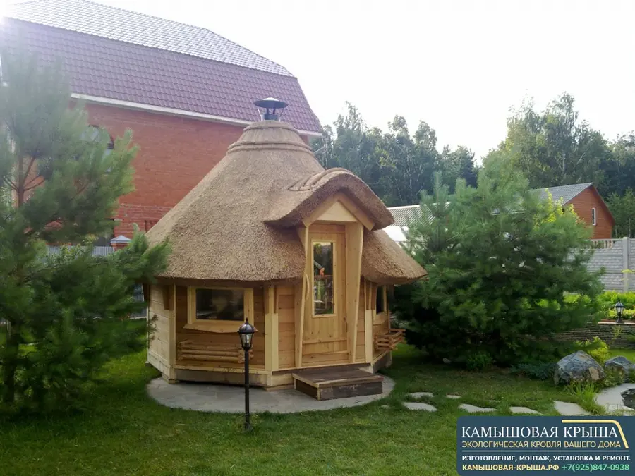 Элитная крыша из камыша - Фото 8